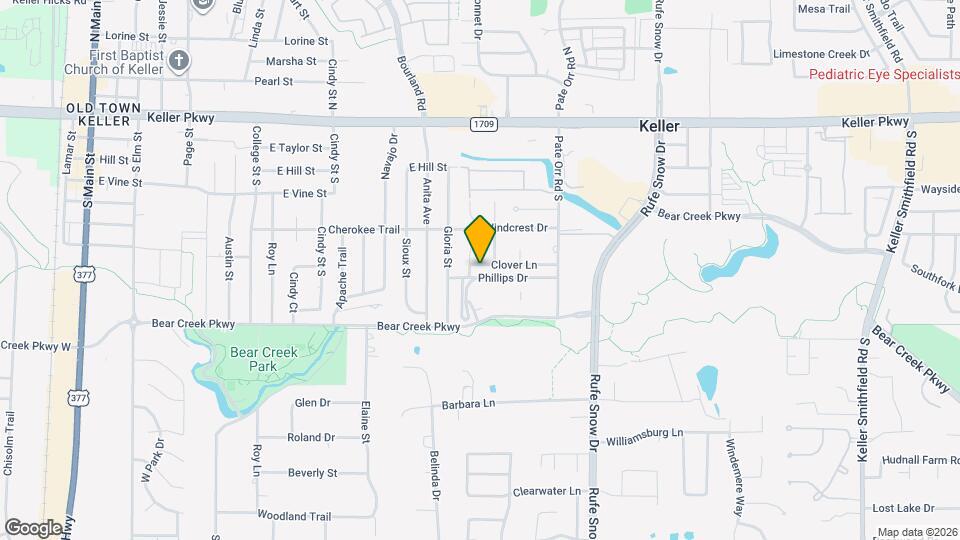 654 Clover Ln Map and Location Details