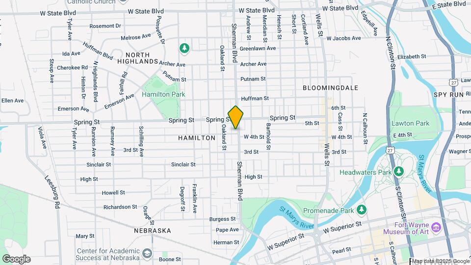 1507 Sherman Blvd Map and Location Details