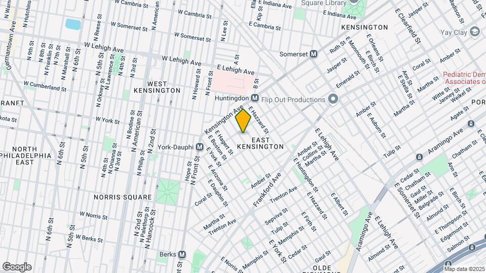 1917 E Cumberland St Map and Location Details