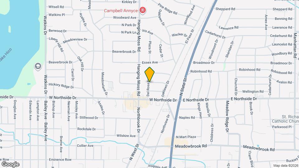 3964 Del Rosa Dr Map and Location Details