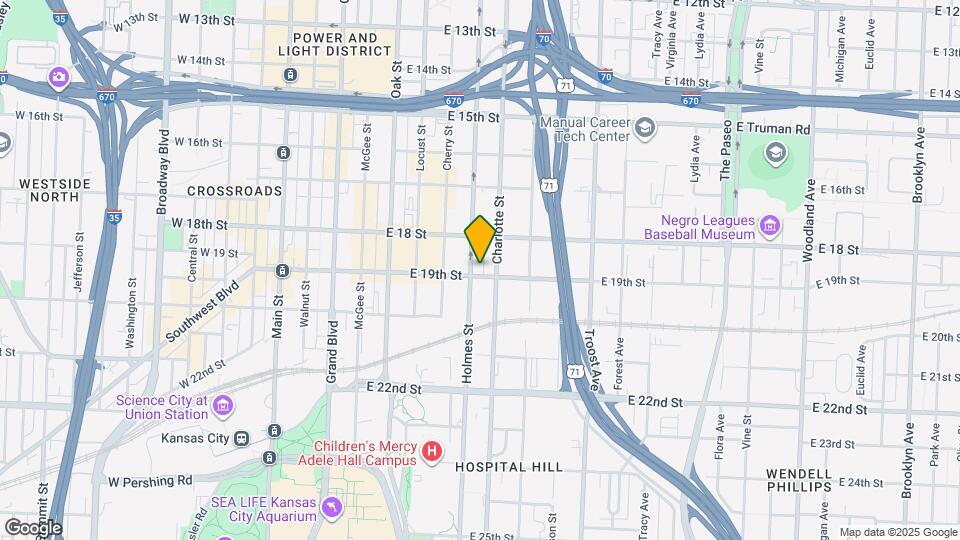 704-706 E 19th St Map and Location Details