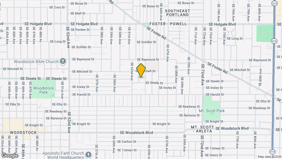 5240 SE 63rd Ave Map and Location Details