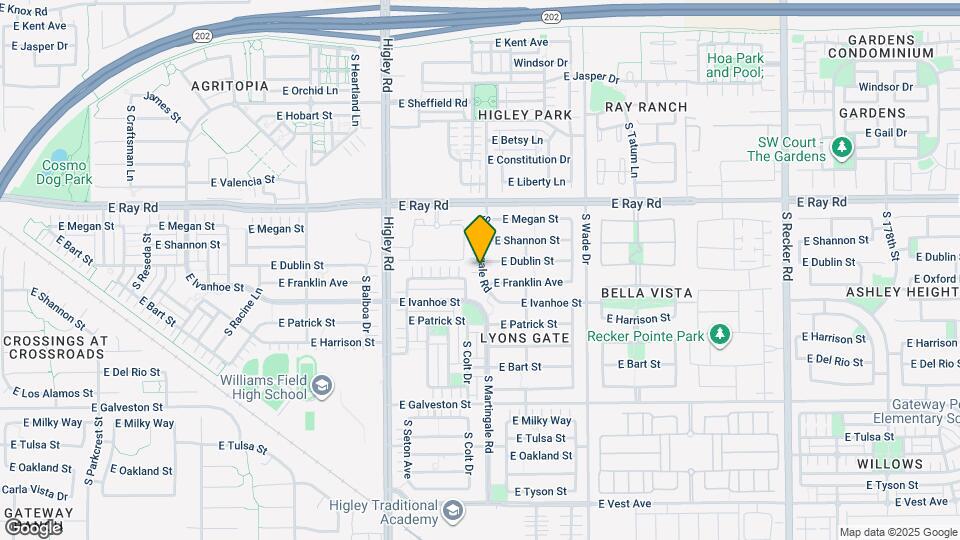 1736 S Martingale Rd Map and Location Details