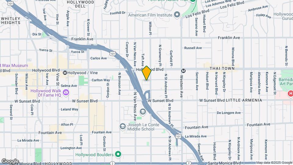 5712 Carlton Way Mapa y Detalles de la Ubicación