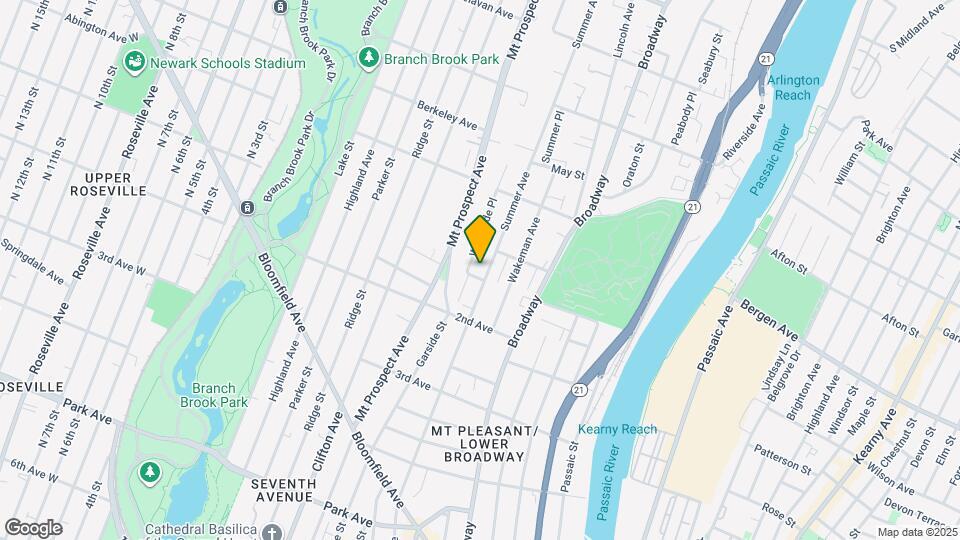 342 Summer Ave Map and Location Details