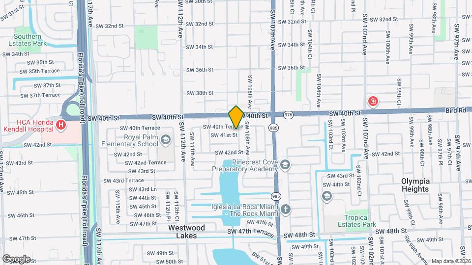 10835 SW 41st St Map and Location Details
