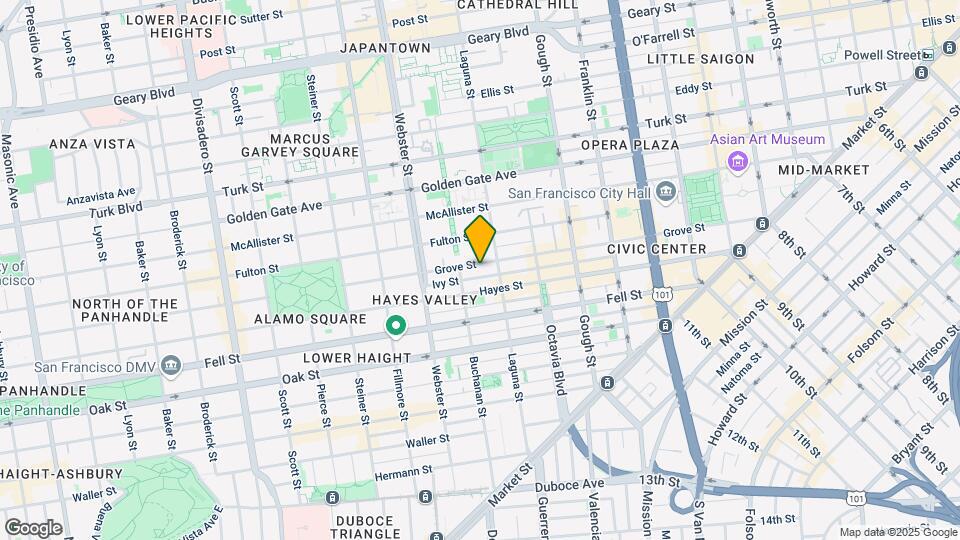 601 Grove St Map and Location Details