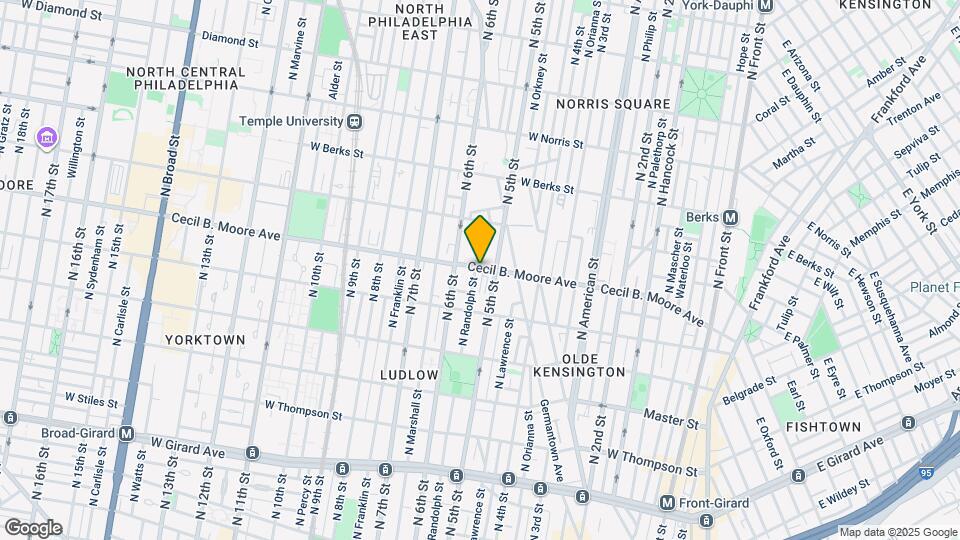 1659 N Randolph St, Unit 1 Map and Location Details