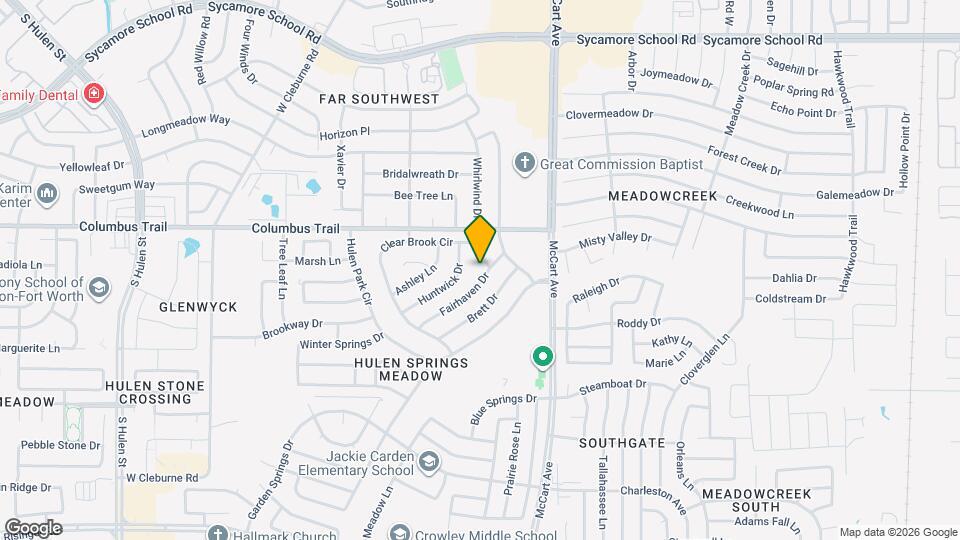 3704 Fairhaven Dr Map and Location Details