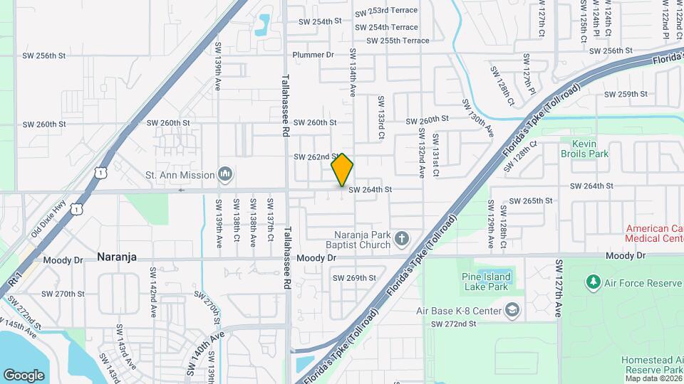 26332 SW 134th Ct Mapa y Detalles de la Ubicación