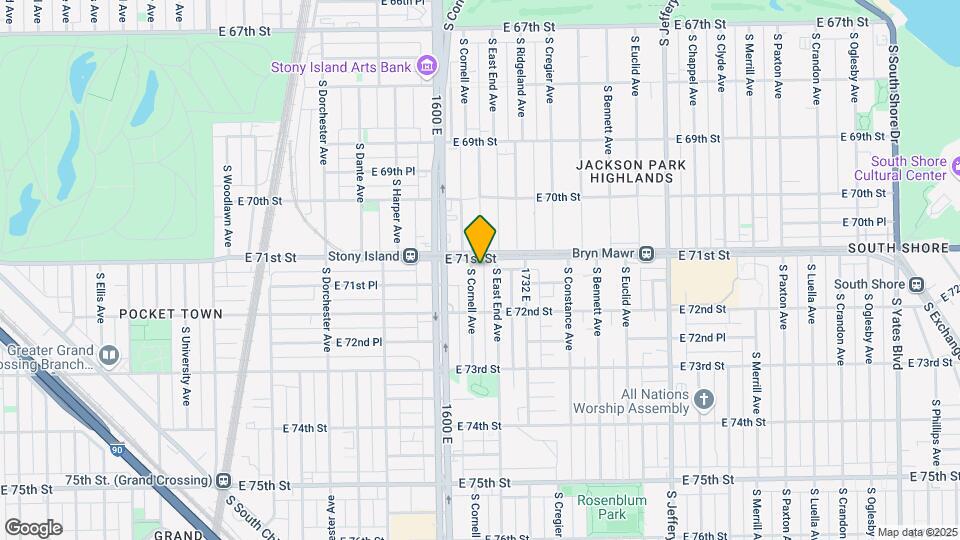 7115 S Cornell Ave, Unit 3N Mapa y Detalles de la Ubicación