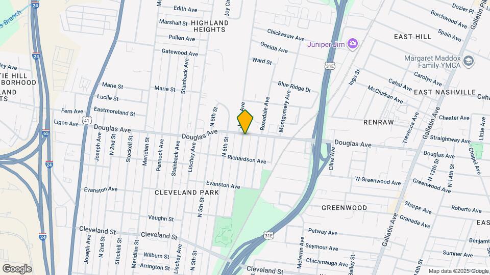 1219 N 7th St, Unit B Map and Location Details