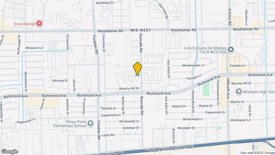 8605 Hollyoaks Creek Ln Map and Location Details