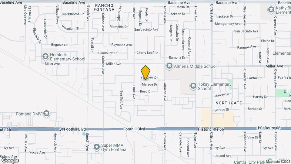 15670 Malaga Dr Map and Location Details