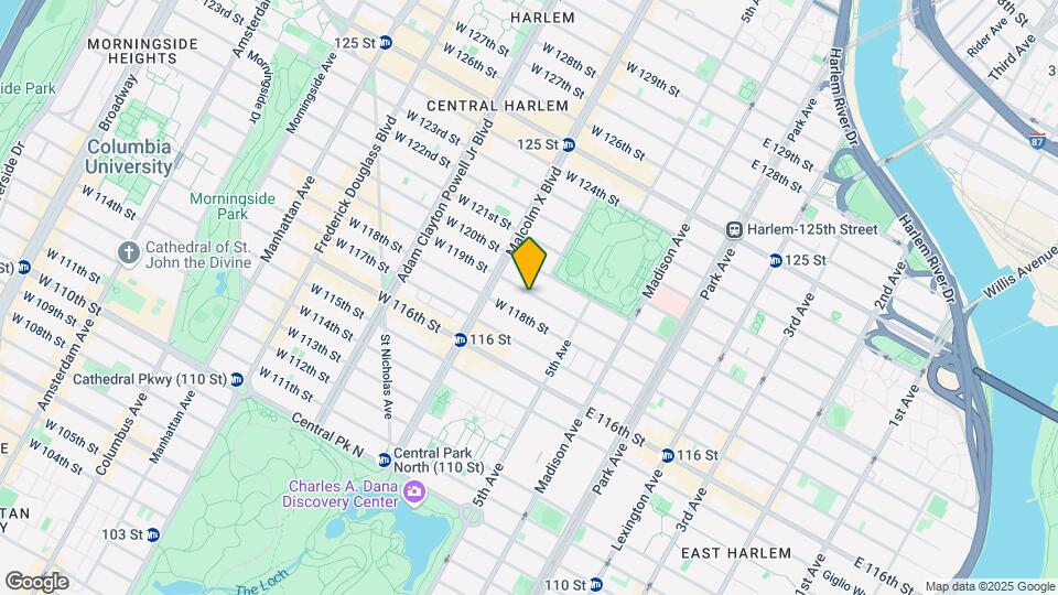 54 W 119th St Mapa y Detalles de la Ubicación