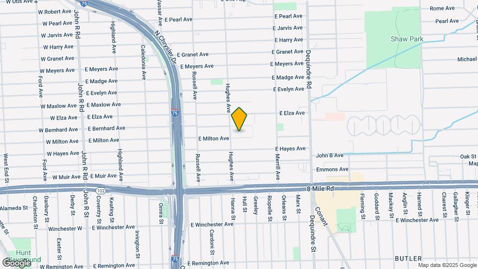 1437 E Milton Ave Map and Location Details