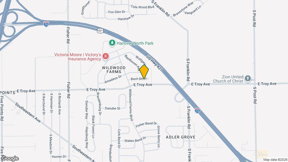 8039 Bach Dr Mapa y Detalles de la Ubicación