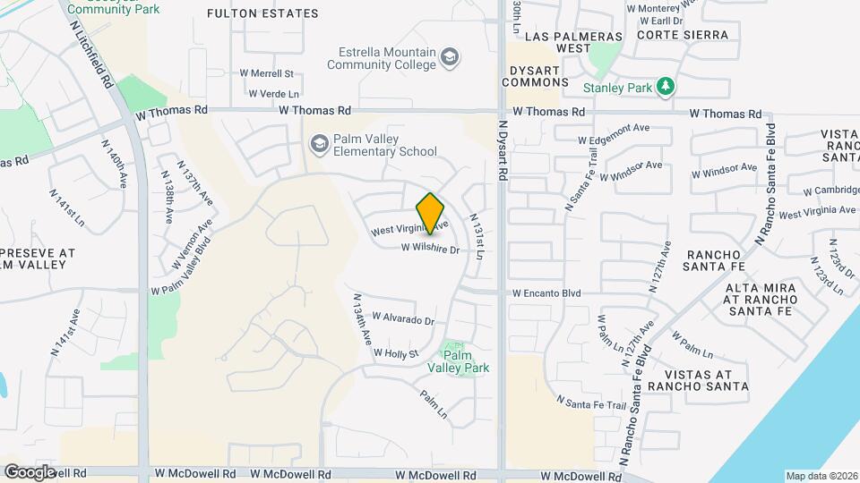 13256 W Wilshire Dr Map and Location Details