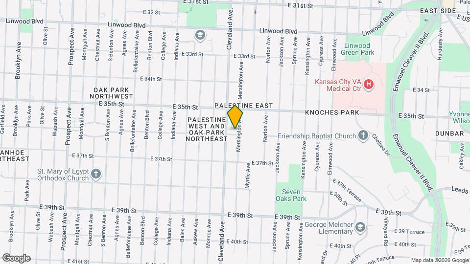 3812 E 36th St Map and Location Details