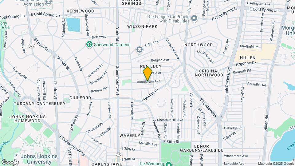 645 Dumbarton Ave Map and Location Details