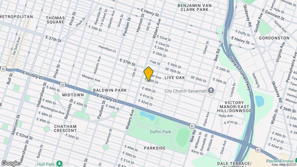 1118 E 39th St Map and Location Details