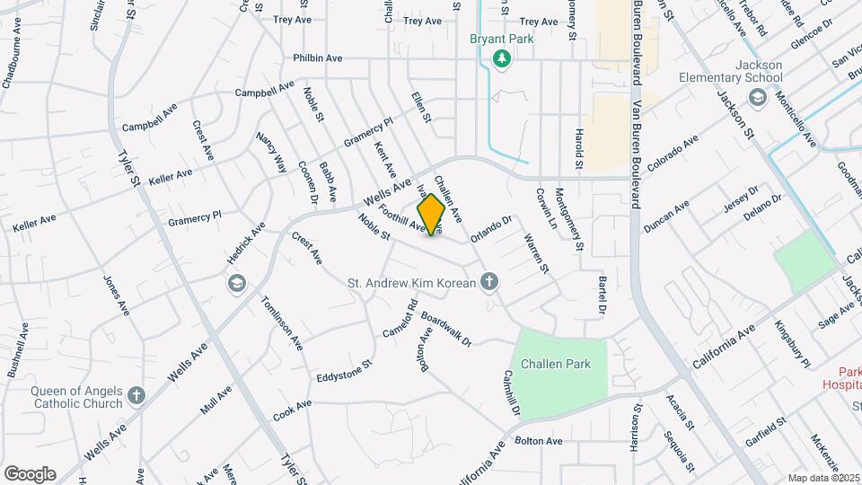5030 Foothill Ave Map and Location Details