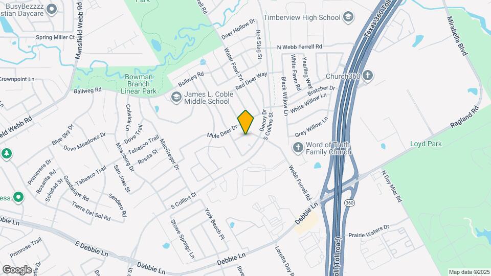 1308 Webb Ferrell Rd S Map and Location Details