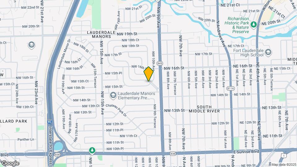 1501 Lauderdale Villa Dr Map and Location Details