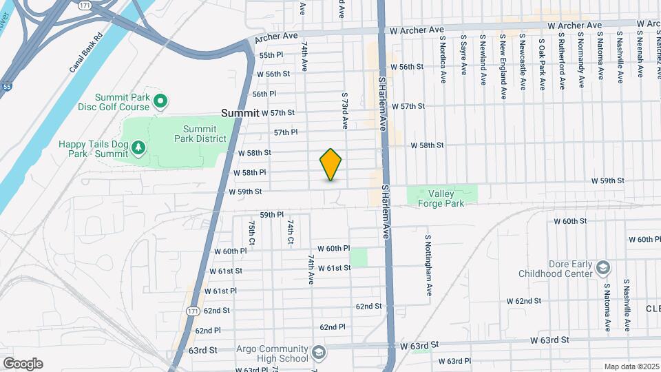 7322 W 59th St Map and Location Details