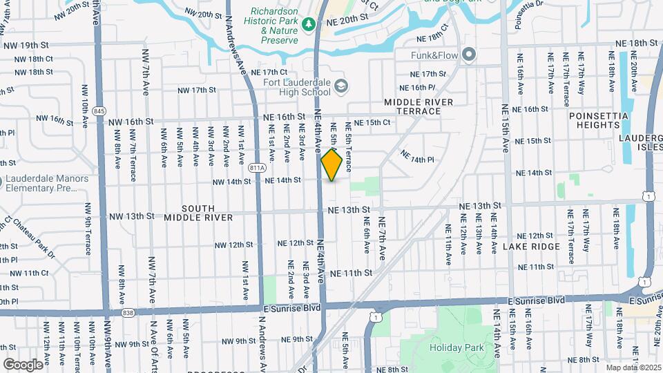1335-1337 NE 5th Ave Map and Location Details
