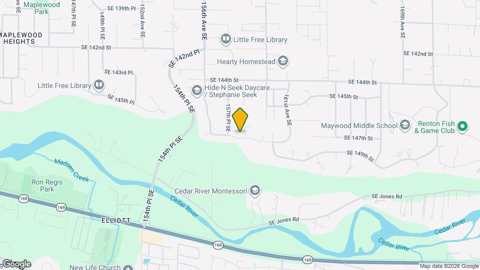 15814 SE 148th St Map and Location Details