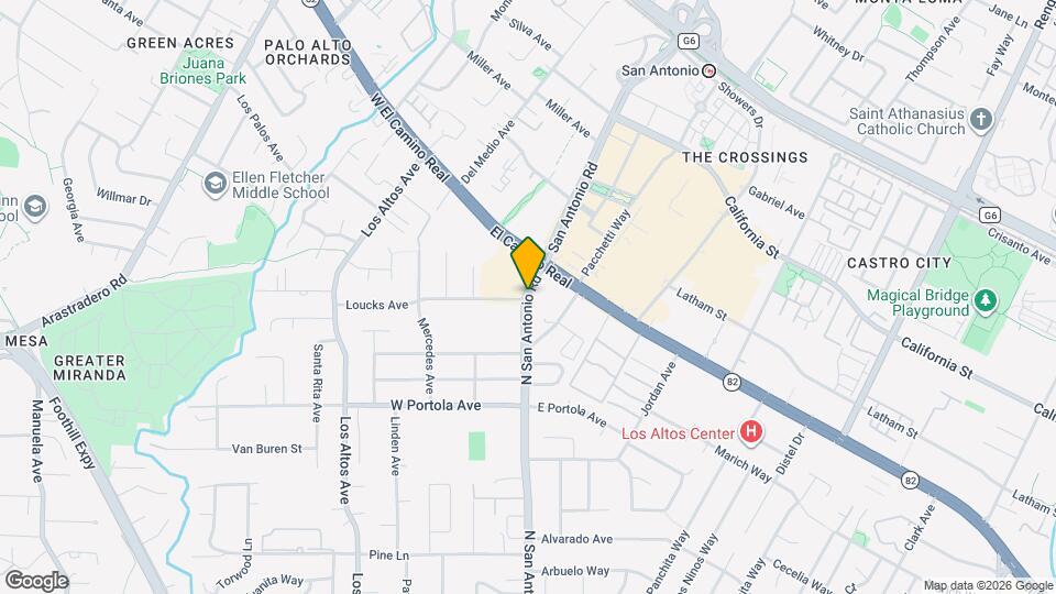 889 N San Antonio Rd Map and Location Details