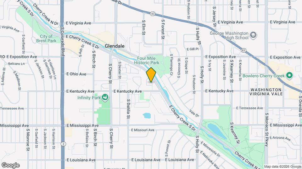 5062 E Cherry Creek S Dr Map and Location Details