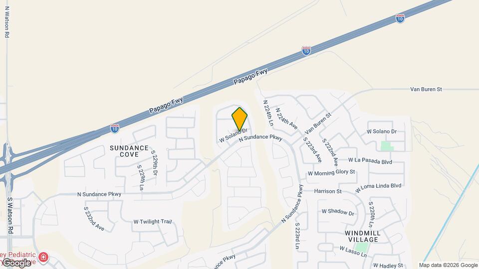 22593 W Solano Dr Map and Location Details
