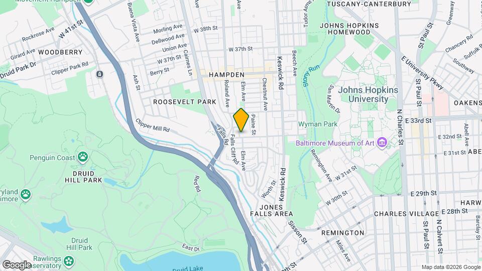 860 W 33rd St Map and Location Details