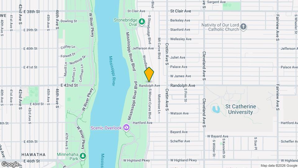 848 Woodlawn Ave Map and Location Details