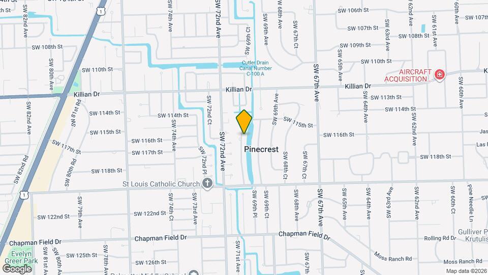 11625 SW 70th Ave Map and Location Details