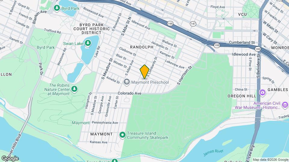 1104 S Lombardy St Map and Location Details