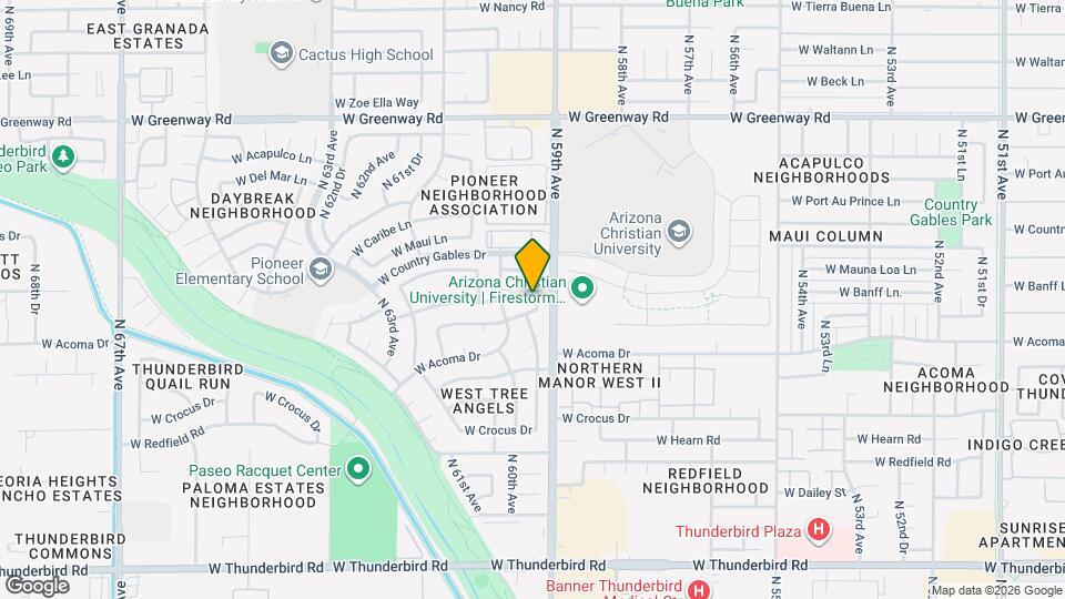 14814 N 59th Dr Map and Location Details