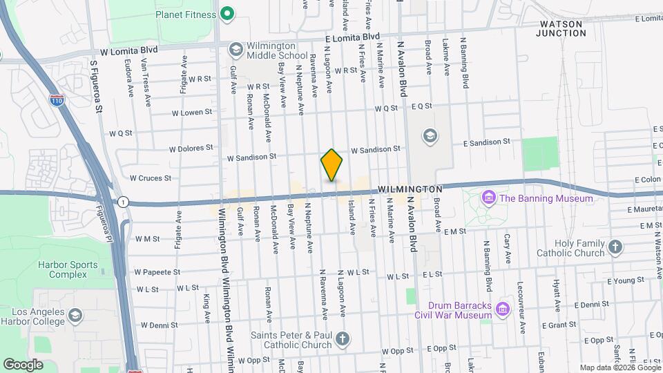 1405 N Lagoon Ave Map and Location Details