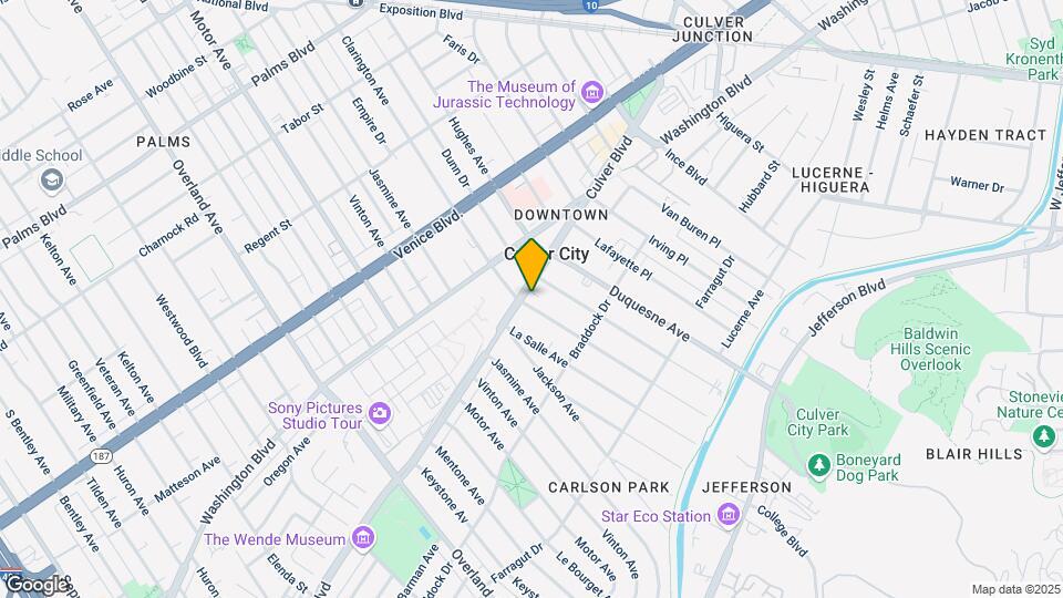 10054 Culver Blvd, Unit 2nd Floor Map and Location Details