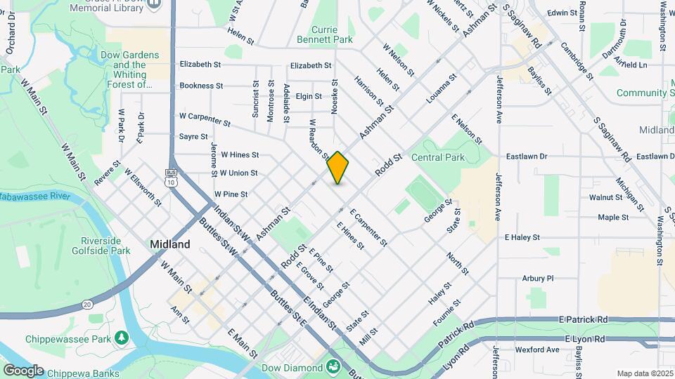 201 E Carpenter St Map and Location Details