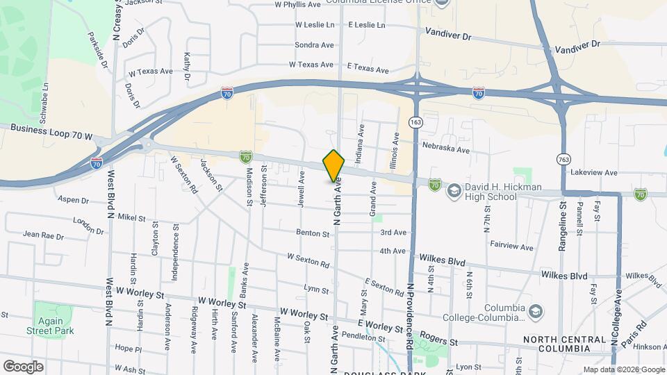 1203 N Garth Ave Map and Location Details