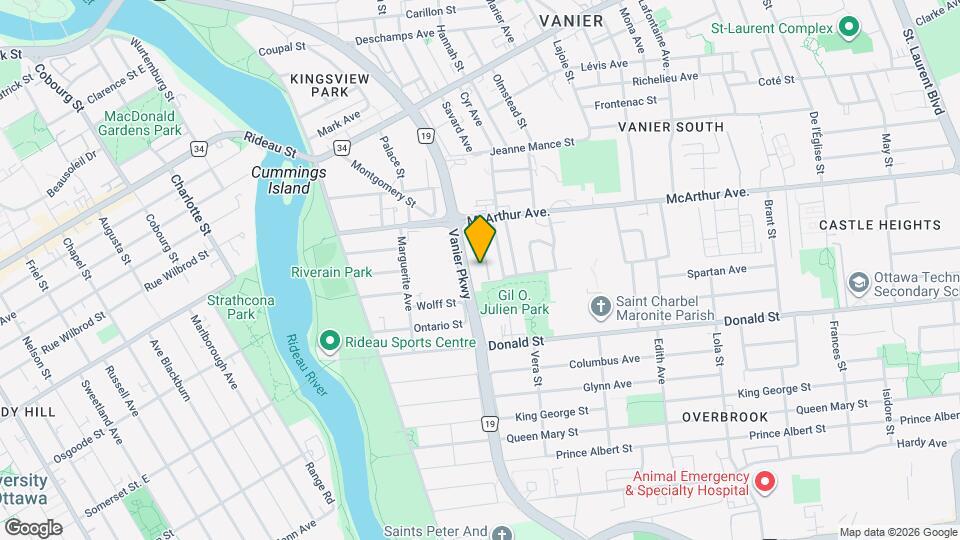 158C McArthur Ave. Map and Location Details