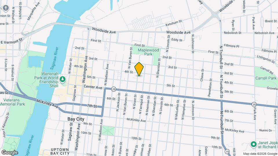 910 N Grant St Mapa y Detalles de la Ubicación