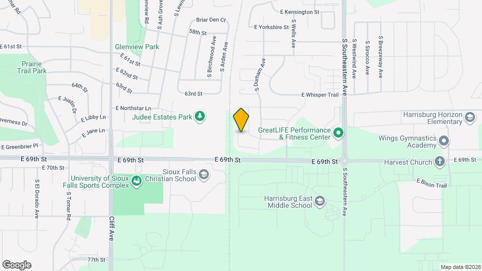 2523 E Meadowside Pl Map and Location Details