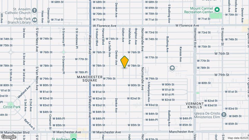 7818 Dalton Ave Map and Location Details