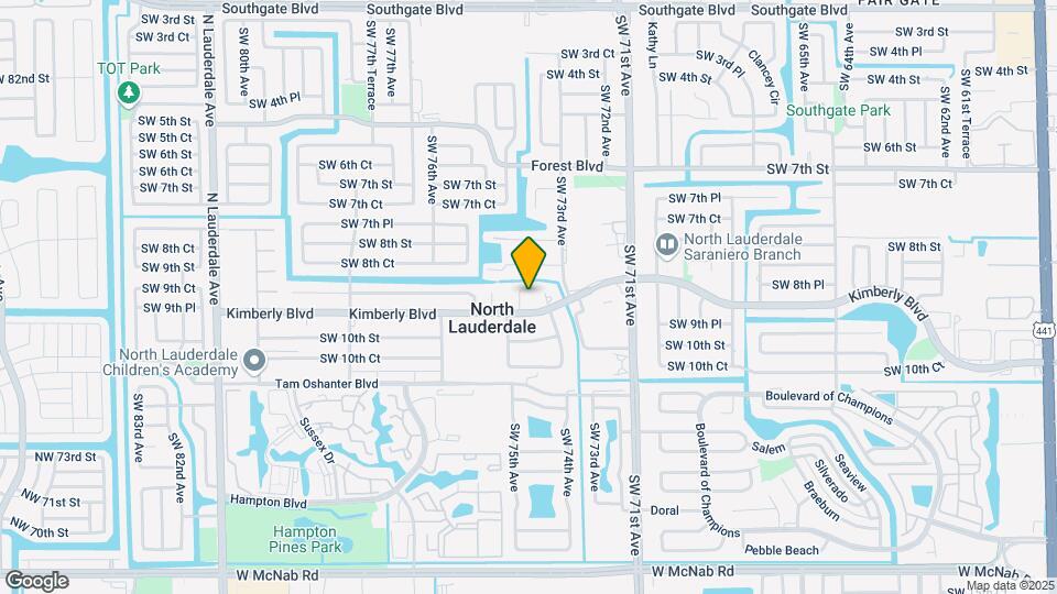 850 SW 74th Terrace Mapa y Detalles de la Ubicación
