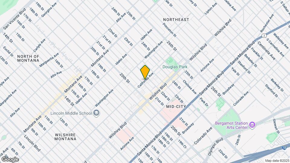 2110 California Ave Map and Location Details