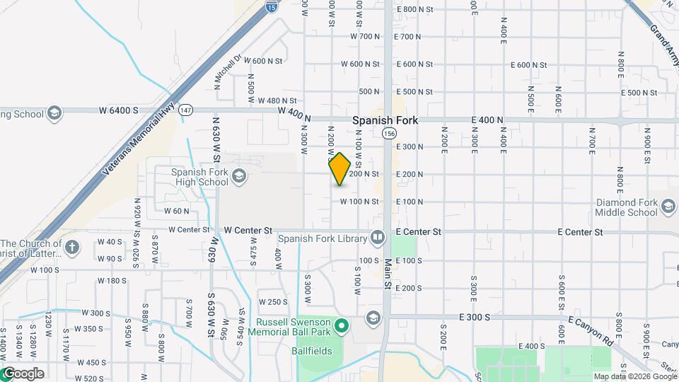 138 N 200 W St Map and Location Details